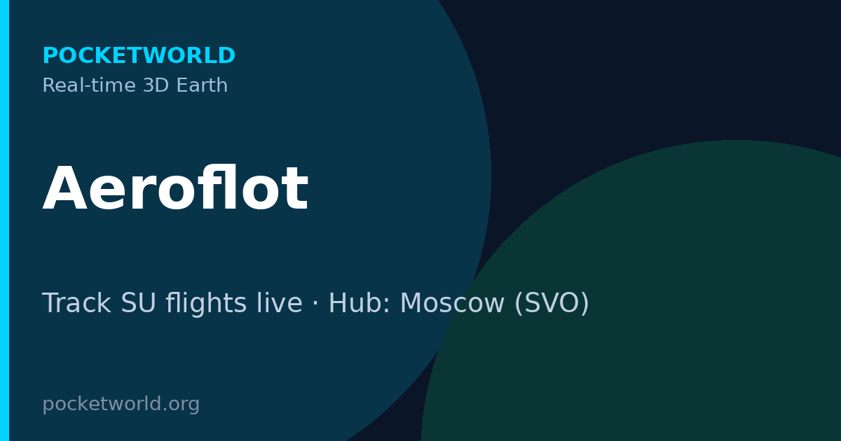 Aeroflot Flight Map - Public SU Aircraft Positions | PocketWorld
